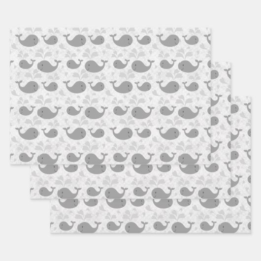 Niedliche Wale  Geschenkpapier Set (Set)