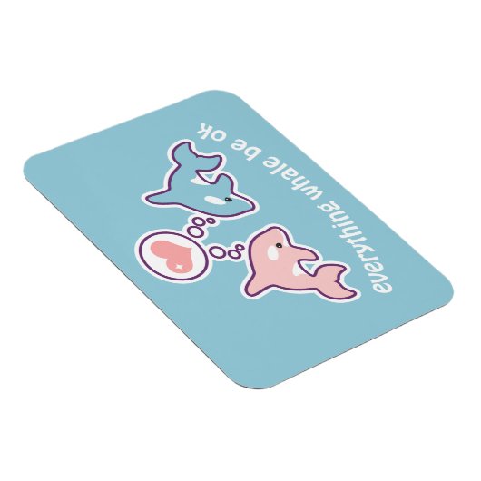 Niedliche Wale Magnet (Rechte Seite)