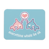 Niedliche Wale Magnet (Horizontal)