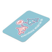 Niedliche Wale Magnet (Linke Seite)