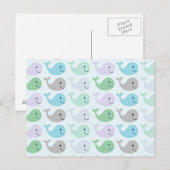 Niedliche Wale Postkarte (Vorne/Hinten)