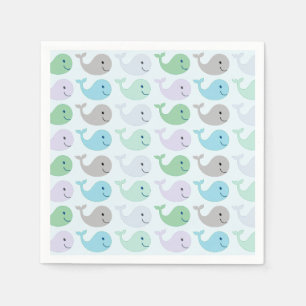 Niedliche Wale Serviette