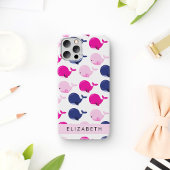 Niedliche Wale, Walmuster, Ihr Name Case-Mate iPhone Hülle