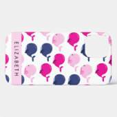 Niedliche Wale, Walmuster, Ihr Name Case-Mate iPhone Hülle (Rückseite (Horizontal))