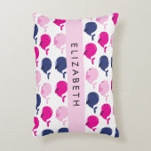 Niedliche Wale, Walmuster, Ihr Name Dekokissen (Vorderseite(Vertikal))