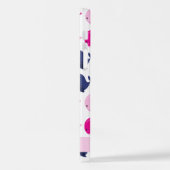 Niedliche Wale, Walmuster, Ihr Name iPhone Hülle (Linke Seite)