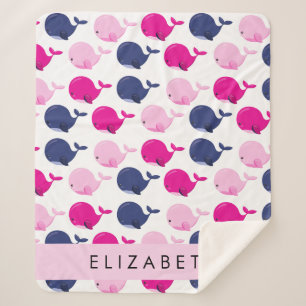 Niedliche Wale, Walmuster, Ihr Name Sherpadecke