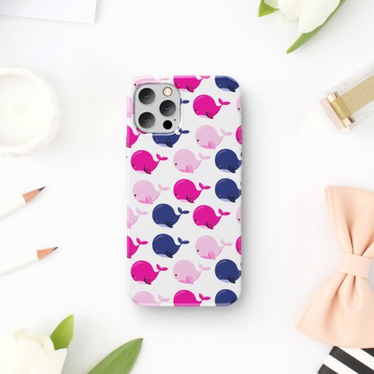 Niedliche Wale, Walmuster, Meerestiere Case-Mate iPhone Hülle