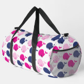Niedliche Wale, Walmuster, Meerestiere Duffle Bag (Rechte Ecke)