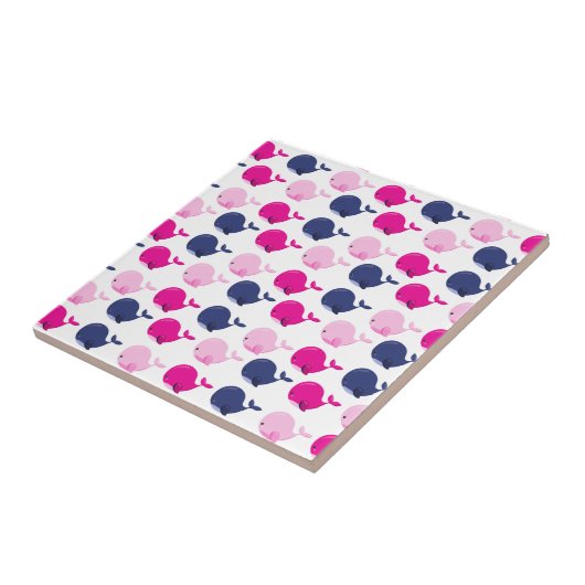 Niedliche Wale, Walmuster, Meerestiere Fliese (Seite)