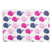 Niedliche Wale, Walmuster, Meerestiere Kissenbezug (Vorderseite)