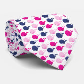 Niedliche Wale, Walmuster, Meerestiere Krawatte (Gerollt)