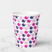 Niedliche Wale, Walmuster, Meerestiere Pappbecher (Rechts)