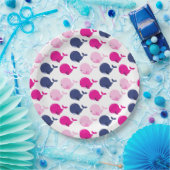 Niedliche Wale, Walmuster, Meerestiere Pappteller (Party)