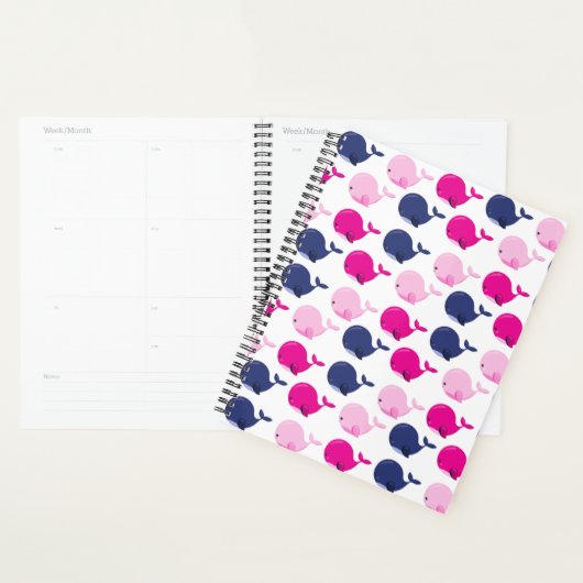 Niedliche Wale, Walmuster, Meerestiere Planer (Anzeige)