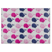 Niedliche Wale, Walmuster, Meerestiere Schneidebrett (Vorderseite)