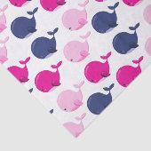 Niedliche Wale, Walmuster, Meerestiere Seidenpapier (Ausschnitt)