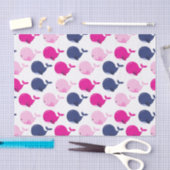 Niedliche Wale, Walmuster, Meerestiere Seidenpapier (Handwerk)