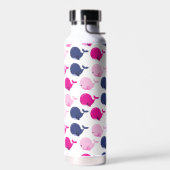 Niedliche Wale, Walmuster, Meerestiere Trinkflasche (Links)