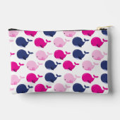 Niedliche Wale, Walmuster, Meerestiere Zubehörtasche (Rückseite)