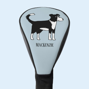 Niedliche walisische Grenzkollie Sheepdog Individu Golf Headcover