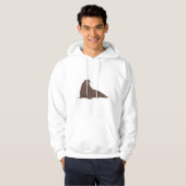 Niedliche Walrus-Illustration Hoodie (Vorne ganz)