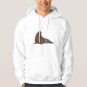 Niedliche Walrus-Illustration Hoodie (Vorderseite)