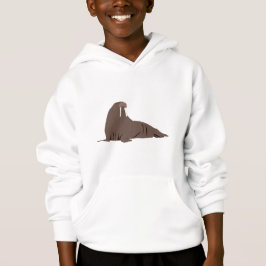 Niedliche Walrus-Illustration Hoodie