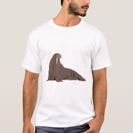 Niedliche Walrus-Illustration T-Shirt