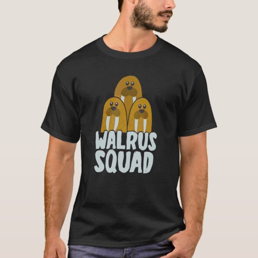 Niedliche Walrussteams T-Shirt (Vorderseite)