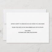 Niedliche Wanderpfade druckt Gold Black Moving Ankündigung (Rückseite)