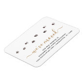 Niedliche Wanderpfade druckt Schwarz Gold neue Adr Magnet (Linke Seite)