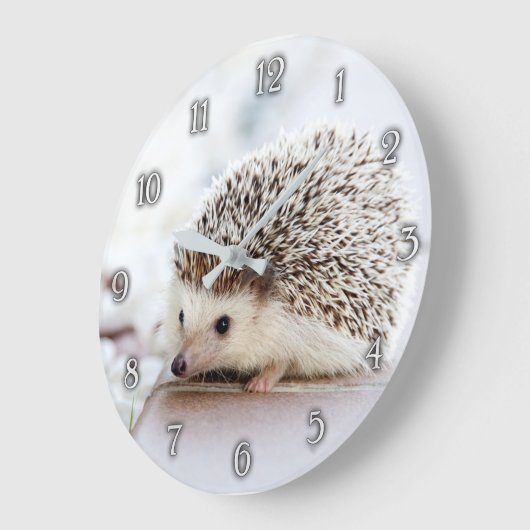 Niedliche Wanduhr für den Igel (Winkel)