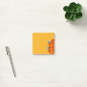 Niedliche Wanzen essen Herbst-Blatt Post-it Klebezettel (Büro)