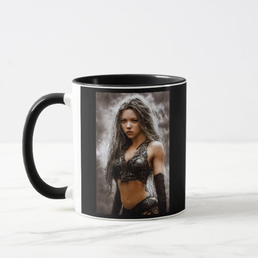 NIEDLICHE WARRIOR MÄDCHEN KAFFEE TASSE (Links)