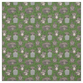 niedliche Waschbären Mülleimer Stoff (Muster)