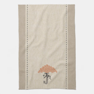 Niedliche Wäsche Mit Monogramm Handtuch aussehen