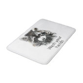 Niedliche Waschküche Waschen Sie sich die Hände Ra Badematte (Schrägansicht)