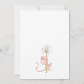 Niedliche Waschmousse Kinderdusche Einladung (Rückseite)