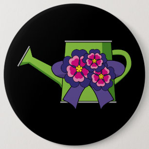 Niedliche Wasserdose mit Blume Bouquet Button