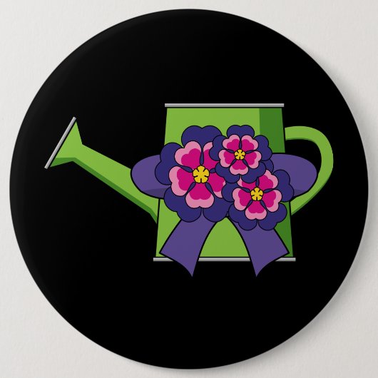Niedliche Wasserdose mit Blume Bouquet Button (Vorderseite)