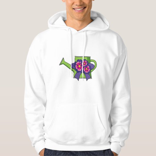 Niedliche Wasserdose mit Blume Bouquet Hoodie (Vorderseite)