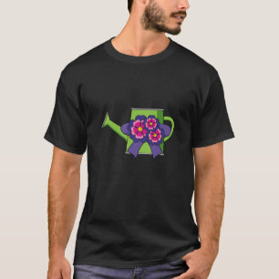 Niedliche Wasserdose mit Blume Bouquet T-Shirt