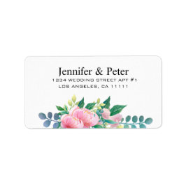 NIEDLICHE WASSERFARBDECKUNG ADRESSAUFKLEBER