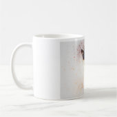 Niedliche Wasserfarbe Abstrakt Siamkatze Kaffeetasse (Links)