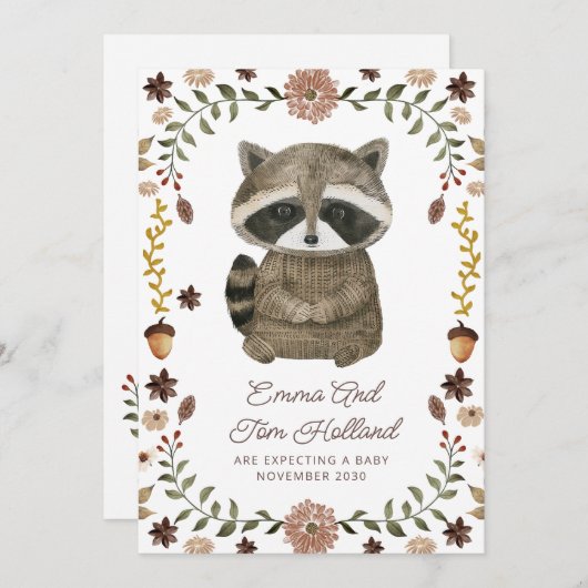 Niedliche Wasserfarbe Ankündigung (Vorne/Hinten)