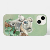 Niedliche Wasserfarbe Australische Koala Bears Wil iPhone Hülle (Rückseite (Horizontal))