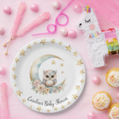 Niedliche Wasserfarbe Babyduschplatte Pappteller (Party)