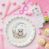 Niedliche Wasserfarbe Babyduschplatte Pappteller (Party)