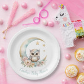 Niedliche Wasserfarbe Babyduschplatte Pappteller (Party)